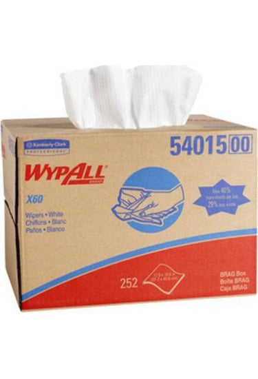 Kimberly-Clark 54015 - Wypall X60 - Chiffons industriels blancs Teri